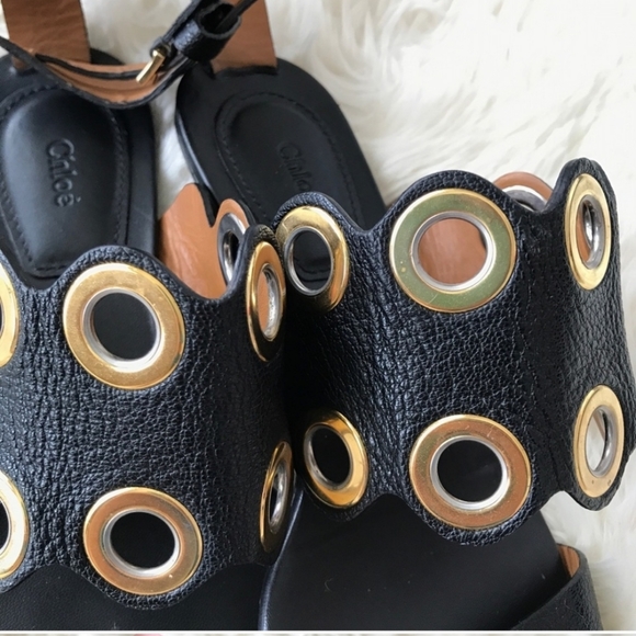 Chloe black leather sandal - Picture 5 of 8